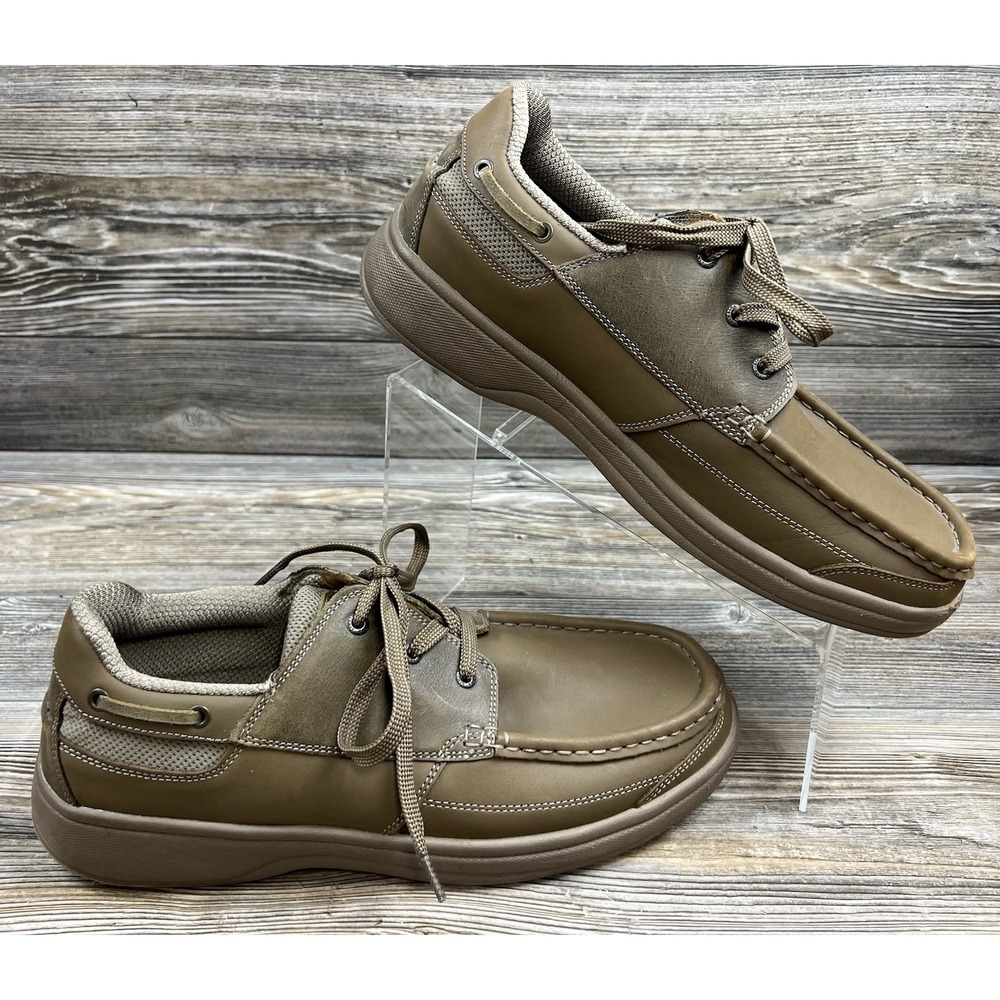 Orthofeet 427 Mens Baton Rouge Lace Up‎ Oxford Shoes Size 11.5 Beige NO INSERTS!